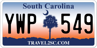 SC license plate YWP549