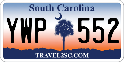 SC license plate YWP552