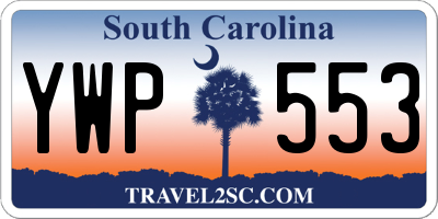 SC license plate YWP553
