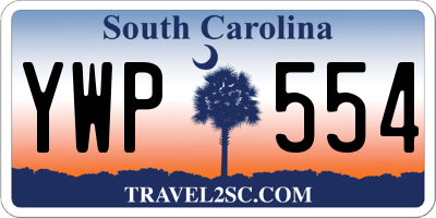 SC license plate YWP554