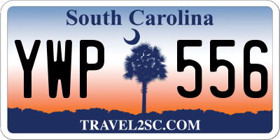 SC license plate YWP556