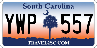 SC license plate YWP557