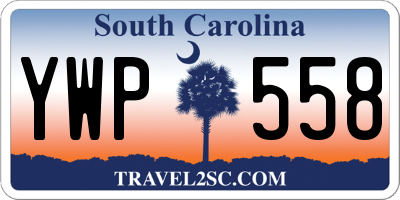 SC license plate YWP558