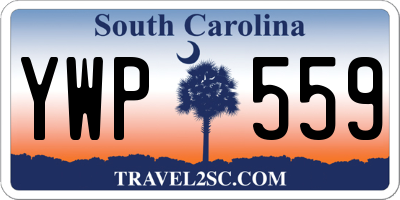 SC license plate YWP559