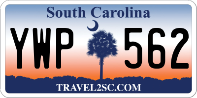 SC license plate YWP562
