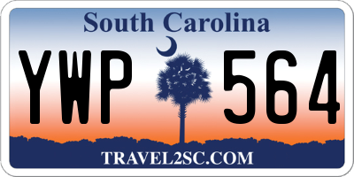 SC license plate YWP564