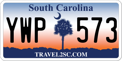 SC license plate YWP573