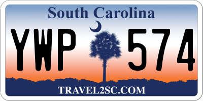 SC license plate YWP574
