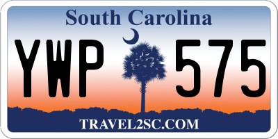 SC license plate YWP575