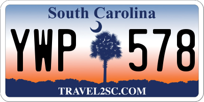 SC license plate YWP578