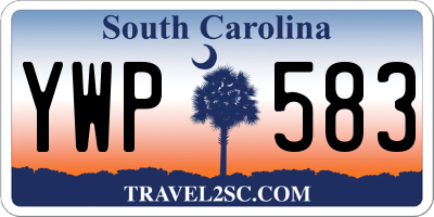 SC license plate YWP583