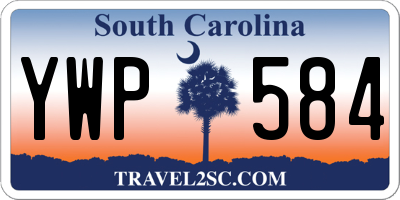 SC license plate YWP584