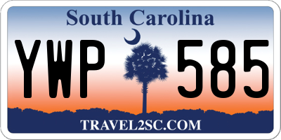 SC license plate YWP585