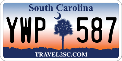 SC license plate YWP587