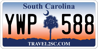 SC license plate YWP588