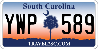 SC license plate YWP589