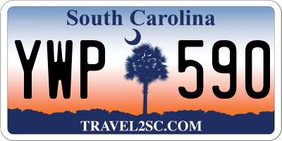 SC license plate YWP590