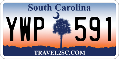 SC license plate YWP591