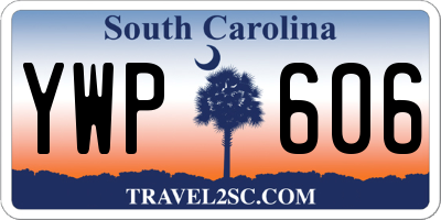 SC license plate YWP606