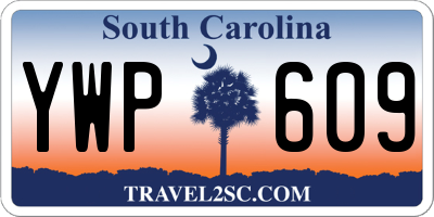 SC license plate YWP609