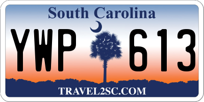 SC license plate YWP613