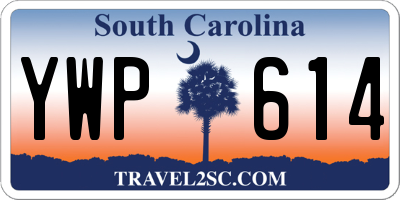 SC license plate YWP614