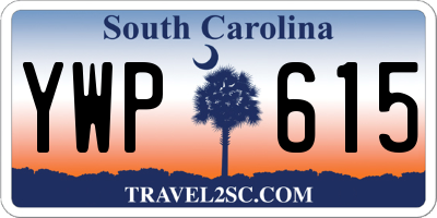 SC license plate YWP615