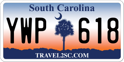 SC license plate YWP618