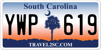 SC license plate YWP619