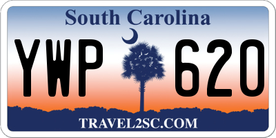 SC license plate YWP620