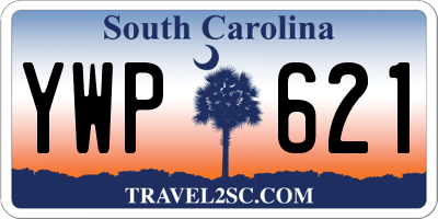 SC license plate YWP621