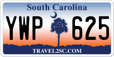 SC license plate YWP625