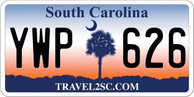 SC license plate YWP626