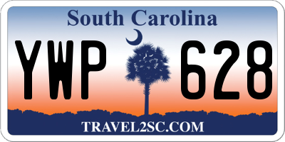SC license plate YWP628