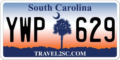 SC license plate YWP629