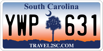 SC license plate YWP631