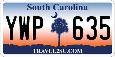 SC license plate YWP635