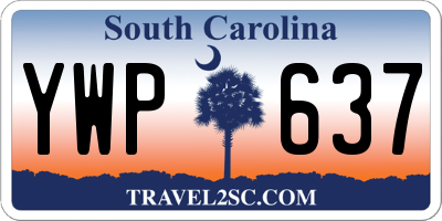 SC license plate YWP637