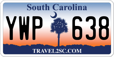 SC license plate YWP638