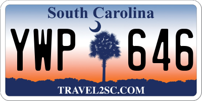 SC license plate YWP646