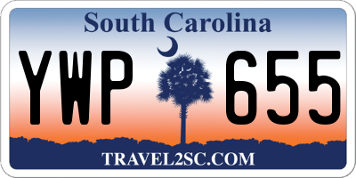 SC license plate YWP655