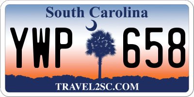 SC license plate YWP658