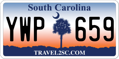 SC license plate YWP659