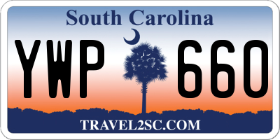 SC license plate YWP660