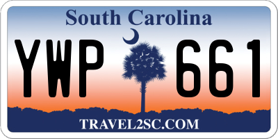 SC license plate YWP661