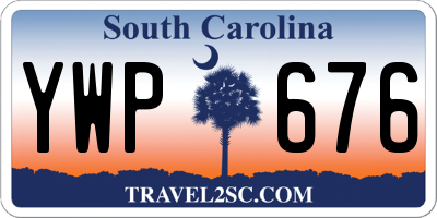 SC license plate YWP676