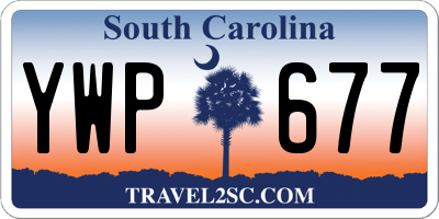 SC license plate YWP677
