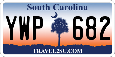 SC license plate YWP682