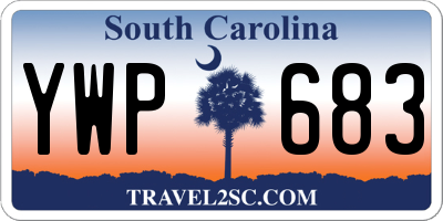 SC license plate YWP683