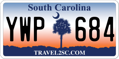 SC license plate YWP684